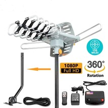 150miles TV Antenna Amplified Outdoor HD 1080P Digital Signal UHF VHF wi... - £54.98 GBP