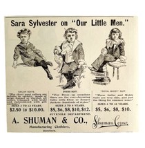 Shuman Corner Sara Sylvester 1894 Advertisement Victorian Clothing ADBN1bbb - $17.50