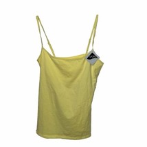 Victoria&#39;s Secret Yellow Camisole Top Womens Medium Cotton Lycra NEW - £7.08 GBP