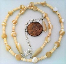 Natural Mother Of Pearl Necklace - $7.80