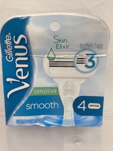 Gillette Venus Sensitive Smooth Razor Cartridges, 4 refill cartridges Elixir - $7.99