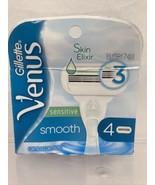 Gillette Venus Sensitive Smooth Razor Cartridges, 4 refill cartridges El... - $7.99