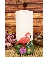Tropical Paradise Pink Flamingo Bird Kitchen Dining Paper Towel Holder F... - €42,09 EUR
