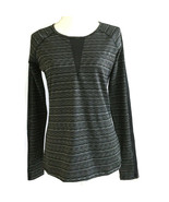 90 Degree Women&#39;s Raglan Active Top Size S Long Sleeve Black Athleisure - $13.88