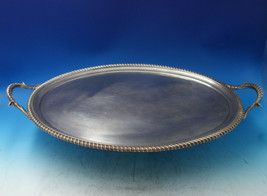 English Georgian Sterling Silver Tea Tray with Handles London 1814  (#6331) - £4,464.98 GBP