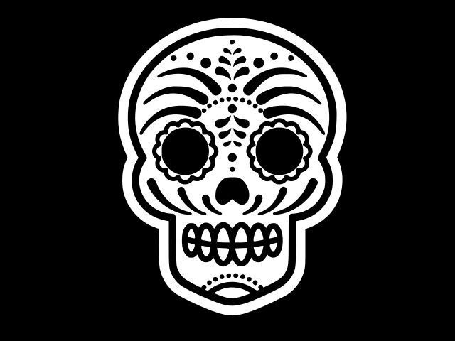 Sugar Skull Day of Dead Voodoo Vinyl Decal Car Wall Sticker CHOOSE SIZE COLOR - $2.76 - $5.73