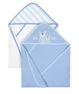Gerber Terry Hooded Towels, Baby Boy, Teddy Bear Hugs, Pack of 2 Towels - $18.95