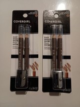 Lot of 2 Covergirl Easy Breezy Brow Fill Define Pencils #510 Soft Brown - £6.96 GBP