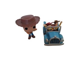 Disney Pixar Toy Story Lot - Jessie &amp; Woody Blue Car &amp; Woody Funko Pop! GUC - $15.66