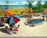 Grant Park Spiaggia Milwaukee Wi Wisconsin Lino Cartolina J9 - $3.03