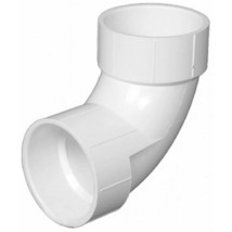 2 in. PVC DWV 90-Degree Hub x Hub Elbow - $11.90