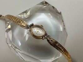 Vintage Bulova 10k Rolled Gold Woman’s Watch Working!!! 6.5” X 16mm - $89.10