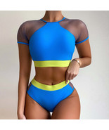 High waist Mesh Hollow Bikini - $31.95