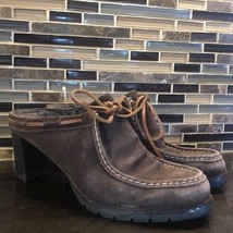 Ralph Lauren vibram sole brown suede loafers mules Women’s Size 8.5 - $45.54