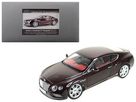 2016 Bentley Continental GT LHD Burgundy 1/18 Diecast Model Car by Paragon - £165.39 GBP