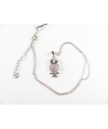 925 STERLING SILVER stamped CHAIN ​​WITH OWL PENDANT - BEST PRICE BEST Q... - $105.32 CAD