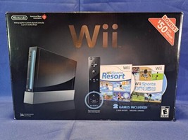CIB Nintendo Wii Black Game System Sports Resort Bundle USED - £241.36 GBP