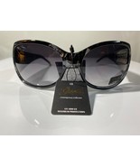Women's multicolor, marble style sunglasses with oversized oval lenses - $9.50