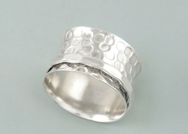925 Sterlingsilber Einzigartiges Design Boho Handgefertigt Daumen Ring Band Sie - £79.04 GBP