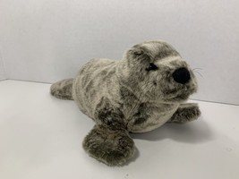 Douglas Cuddle Toys Speckles Monk Seal gray spotted sea lion beanbag stu... - $9.89