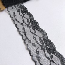 Olive Lace Black Lace Ribbon 2 Inch Wide Lace Trim Lace Non-Elastic For ... - £14.06 GBP