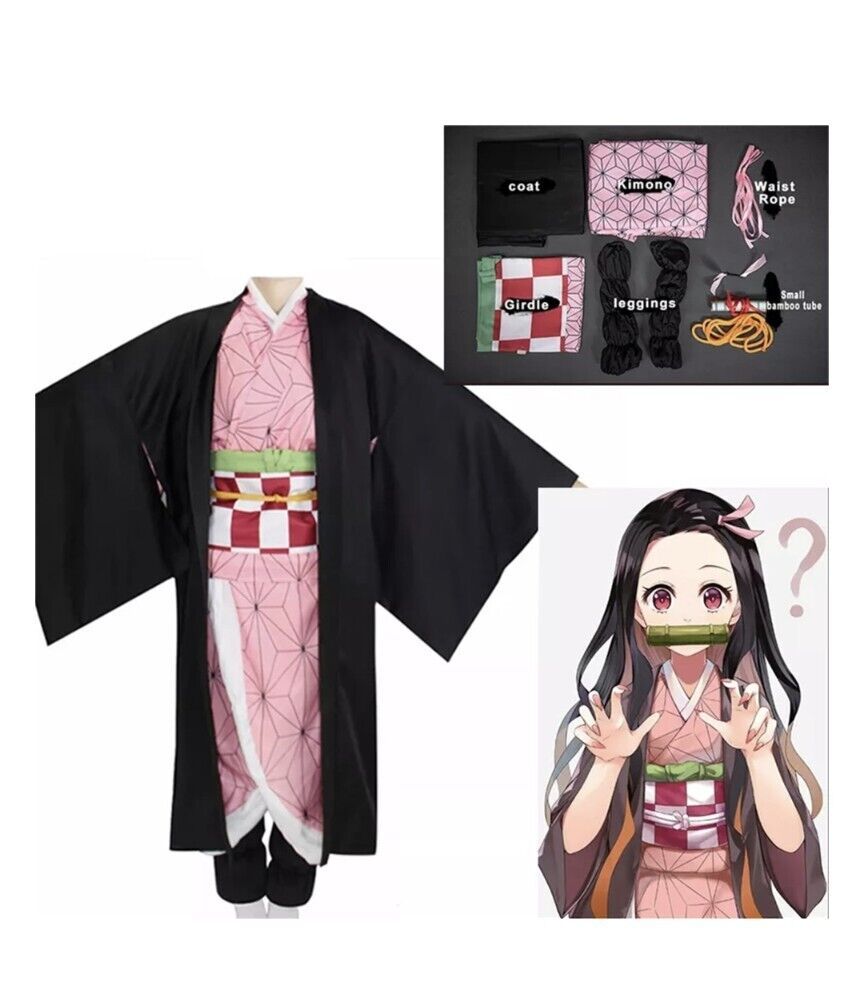 Primary image for Anime Kamado Nezuko Costume Demon Slayer:Kimetsu No Yaiba Cosplay Costume Medium