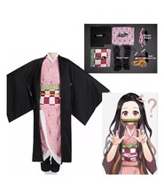Anime Kamado Nezuko Costume Demon Slayer:Kimetsu No Yaiba Cosplay Costum... - £30.44 GBP