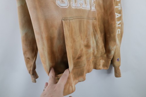 Vintage Champion Mens Small Acid Wash Michigan State University Spell Out Hoodie Item image 6