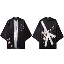 Japanese Kimono Jacket Peace Sign  Harajuku 2022 Hip Hop Men Japan Streetwear Ja - £62.46 GBP