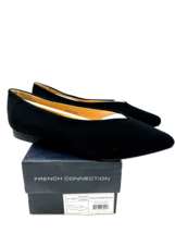 French Connection Daisy Vegan Suede Flats- Black, US 10 / EUR 41 - $35.19