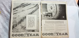 Lot of 10 Pages GOODYEAR TIRE PRINT AD Leslie&#39;s Magazine 1919 AUTOMOBILE B5 - $8.55