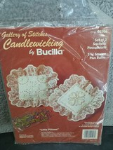 Bucilla Candlewicking Pillows 49506 3 1/2" Inches plus Ruffle Hearts Flowers NEW - $14.85