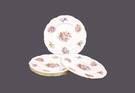 Five Coalport Fragrance 9504 bone china dinner plates made in England. - $87.99