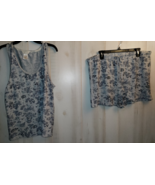 NEW WOMENS LUCKY BRAND GRAY HEATHER W/ FLORAL SUPER SOFT KNIT PAJAMA SET... - £22.00 GBP