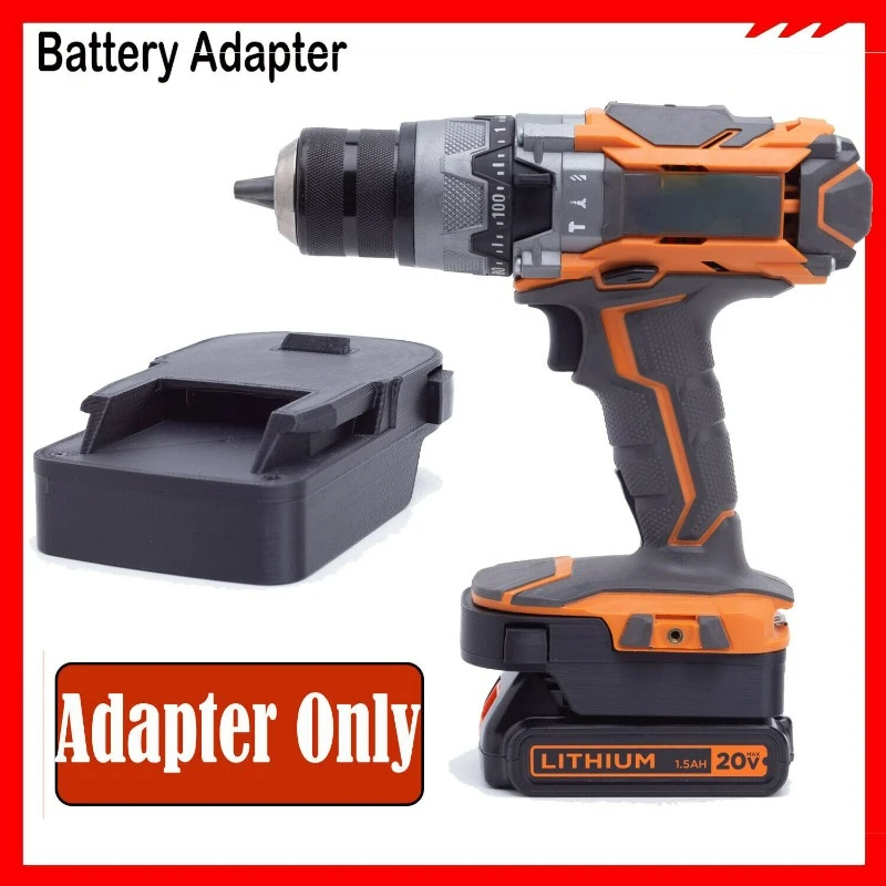 Lack decker 20v lithium battery adapter to ridgid 18v aeg power tools not include tools thumb200