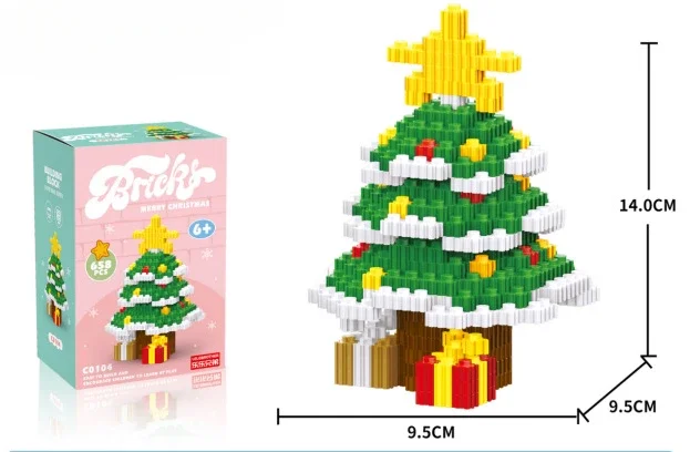 LOZ Christmas Building Block Toy Gift Box Navida Mini Blocks New -Gift box C0104 - £34.68 GBP