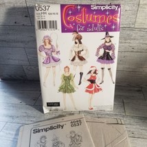 Simplicity 4046 OR 0537 SZ HH Adult Costume Pattern Size 6-12 Fairy Witc... - $8.11