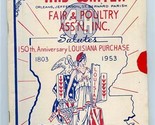 150th Anniversary Louisiana Purchase 1953 Mid Winter Fair Grounds Poultr... - $47.52
