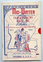 150th Anniversary Louisiana Purchase 1953 Mid Winter Fair Grounds Poultry Assn - £37.65 GBP