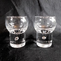 Lot of Two Rocks Glasses with Bubble in the Base # 22978 - $24.95