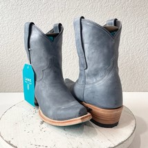 Lane EMMA JANE Womens Cowboy Bootie 6 Blue Leather Western Cowgirl Ankle... - $138.60