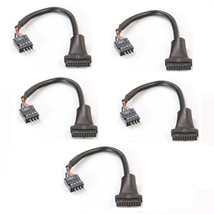 5Pack Usb 3.0 20-Pin Header Female To Usb 2.0 9-Pin Male Adapter Converter Cable - £13.36 GBP