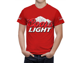 Coors Light Beer Red T-Shirt, High Quality, Gift Beer Shirt - £25.01 GBP