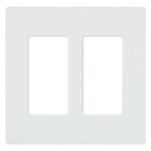Lutron CW-2-WH 2-Gang White Wall Plate - £14.61 GBP+
