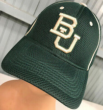 Baylor University Green One Fit Stretch Top of World Baseball Hat Cap - $14.67