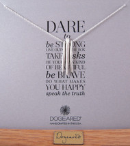 Dogeared 18" + 2" Extender Sterling Silver Dare to... 3 Spears Necklace NEW - $75.74