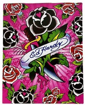 Y2K Ed Hardy Lisa Frank Black Rose Love Kills Pocket Folder VTG Retro Sk... - $20.57
