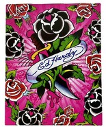Y2K Ed Hardy Lisa Frank Black Rose Love Kills Pocket Folder VTG Retro Skull Koi - $20.57