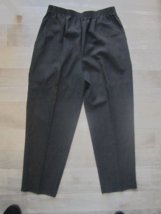 Briggs New York Dress Pants Women’s Pockets 16P Made USAPetite Blk Elastic Waist - £7.00 GBP