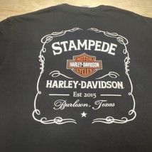 Harley Davidson Motorcycle Stampede Burlson Texas USA Men’s Size XL 2015... - £15.19 GBP